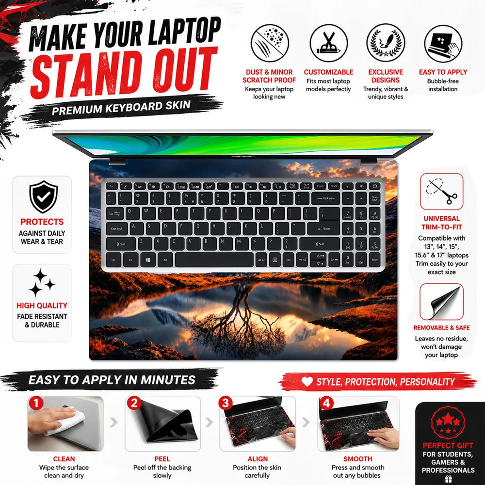 Life Is A Journey Lake Laptop Skin - View 5