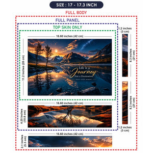Life Is A Journey Lake Laptop Skin - View 9