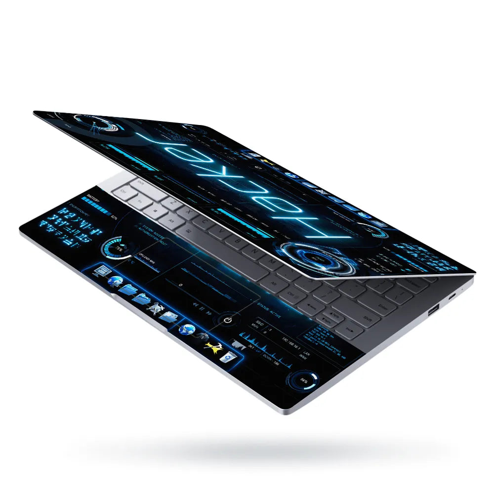 Lifestyle Hacker Tech Dashboard UI Laptop Skin - View 3