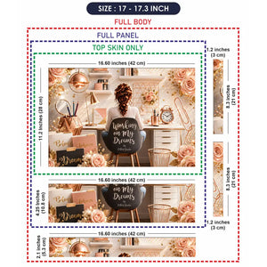 Lifestyle Workspace Rose Gold Dreams Laptop Skin - View 9