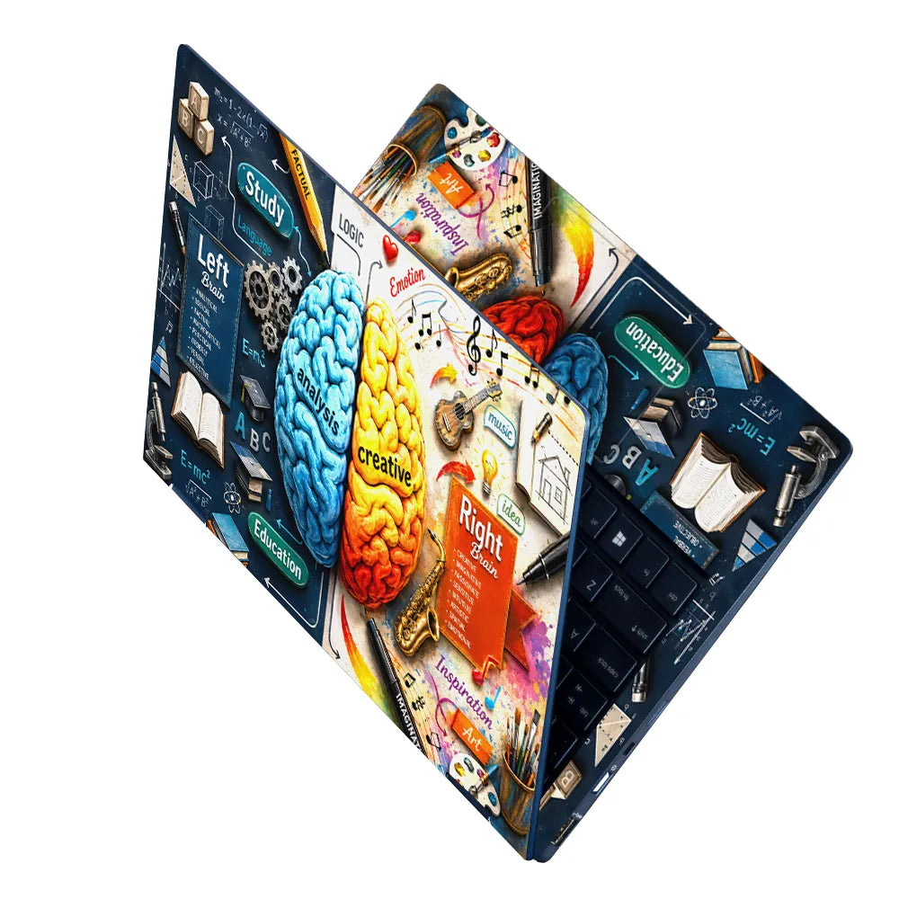 Logic Emotion Brain Study Laptop Skin - View 2