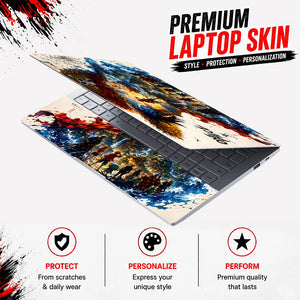 Luffy Crew Hat Ship Splash Laptop Skin - View 3