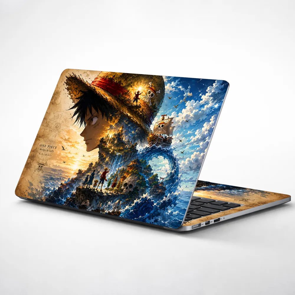 Luffy Hat Crew Going Merry Laptop Skin - View 1