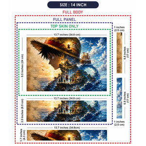 Luffy Hat Crew Going Merry Laptop Skin - View 7