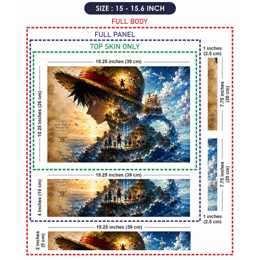 Luffy Hat Crew Going Merry Laptop Skin - View 8