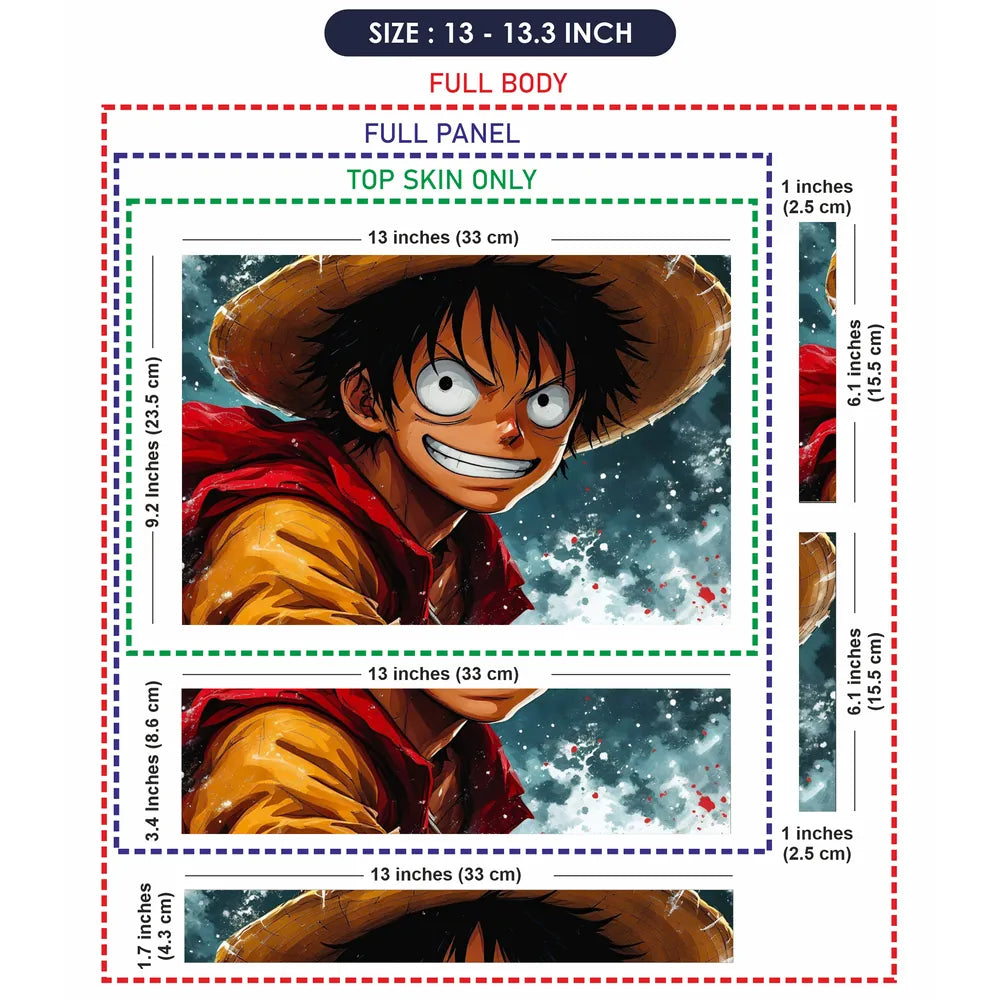 Luffy Straw Hat Laptop Skin - View 6