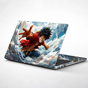Luffy Straw Hat Water Laptop Skin - View 1