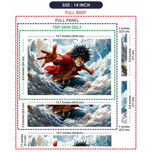 Luffy Straw Hat Water Laptop Skin - View 7