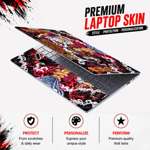 Luffy Three Gear Forms Laptop Skin - View 3