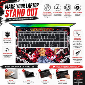 Luffy Three Gear Forms Laptop Skin - View 5