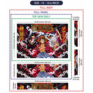 Luffy Three Gear Forms Laptop Skin - View 8