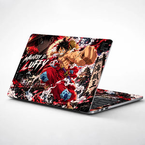 Luffy Wano Kimono Punch Laptop Skin - View 1