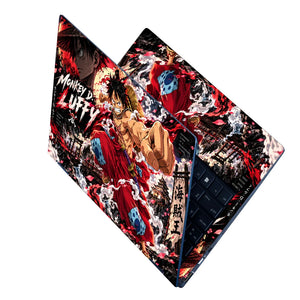 Luffy Wano Kimono Punch Laptop Skin - View 2