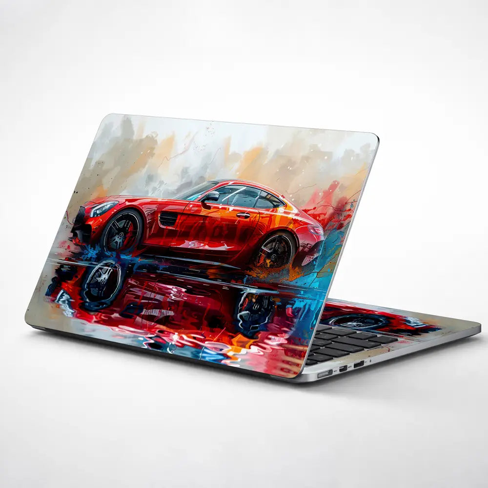 Luxury Car Reflection Laptop Skin - View 1