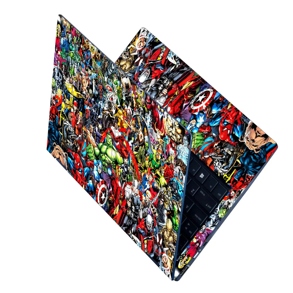 Marvel Avengers Universe Laptop Skin - View 2