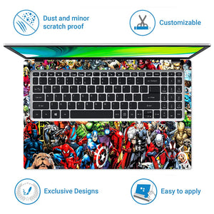Marvel Avengers Universe Laptop Skin - View 5