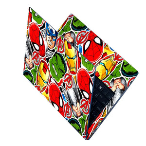 Marvel Heroes Collage Laptop Skin - View 2