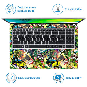 Marvel Hulk Smash Laptop Skin - View 5