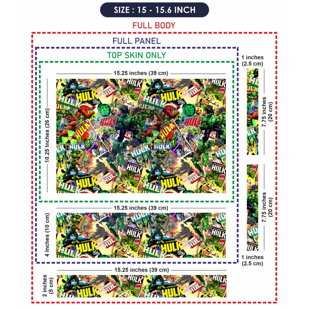 Marvel Hulk Smash Laptop Skin - View 8