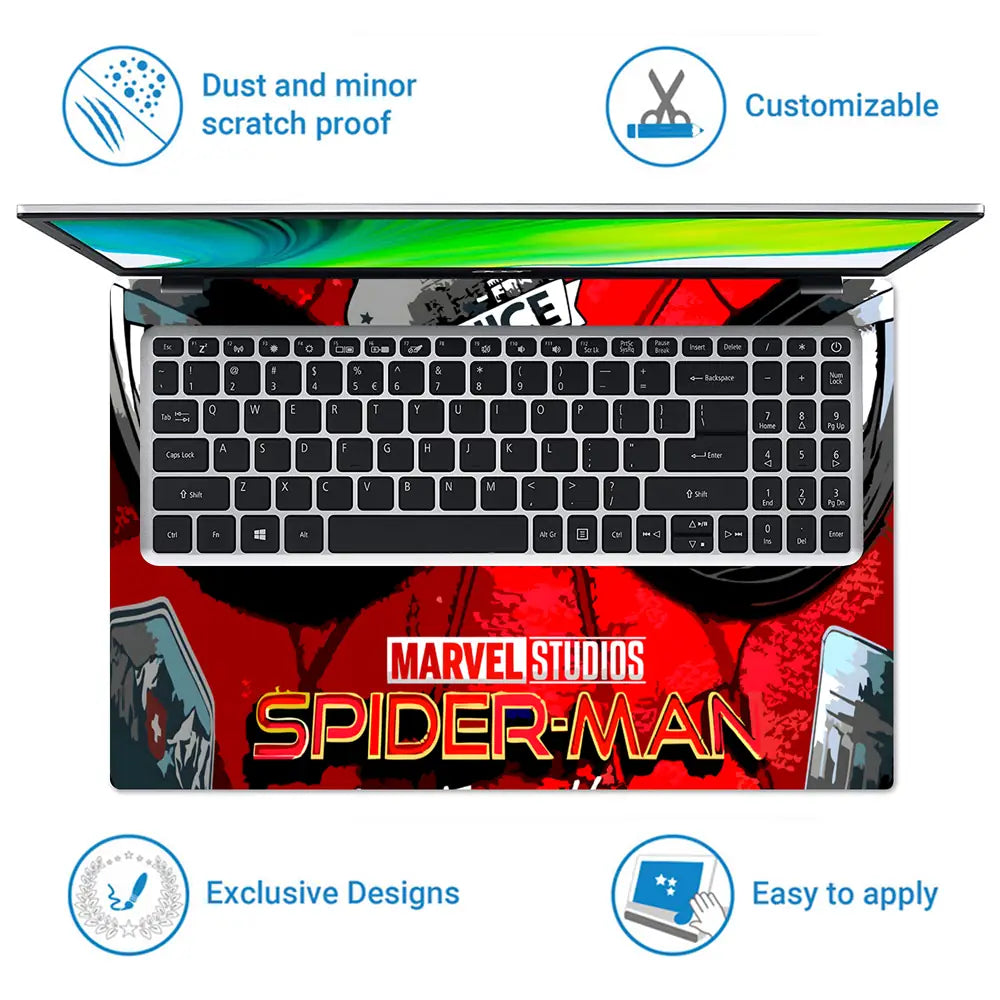Marvel Spiderman Eyes Laptop Skin - View 5