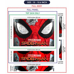 Marvel Spiderman Eyes Laptop Skin - View 8