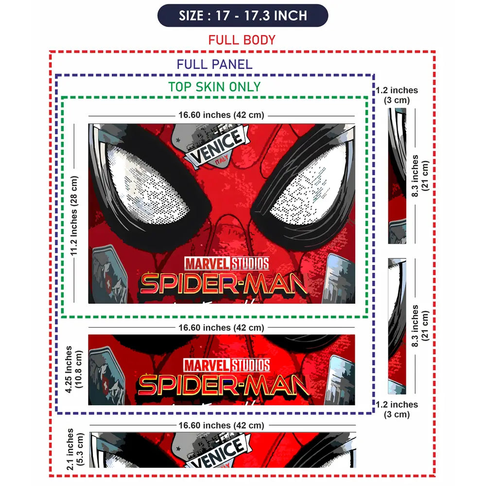 Marvel Spiderman Eyes Laptop Skin - View 9