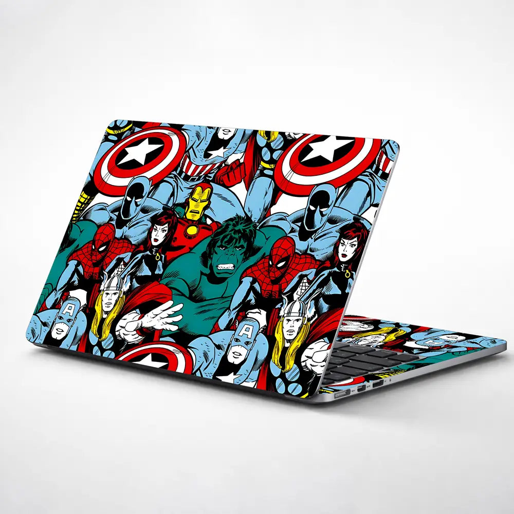 Marvel Team-up Heroes Laptop Skin - View 1