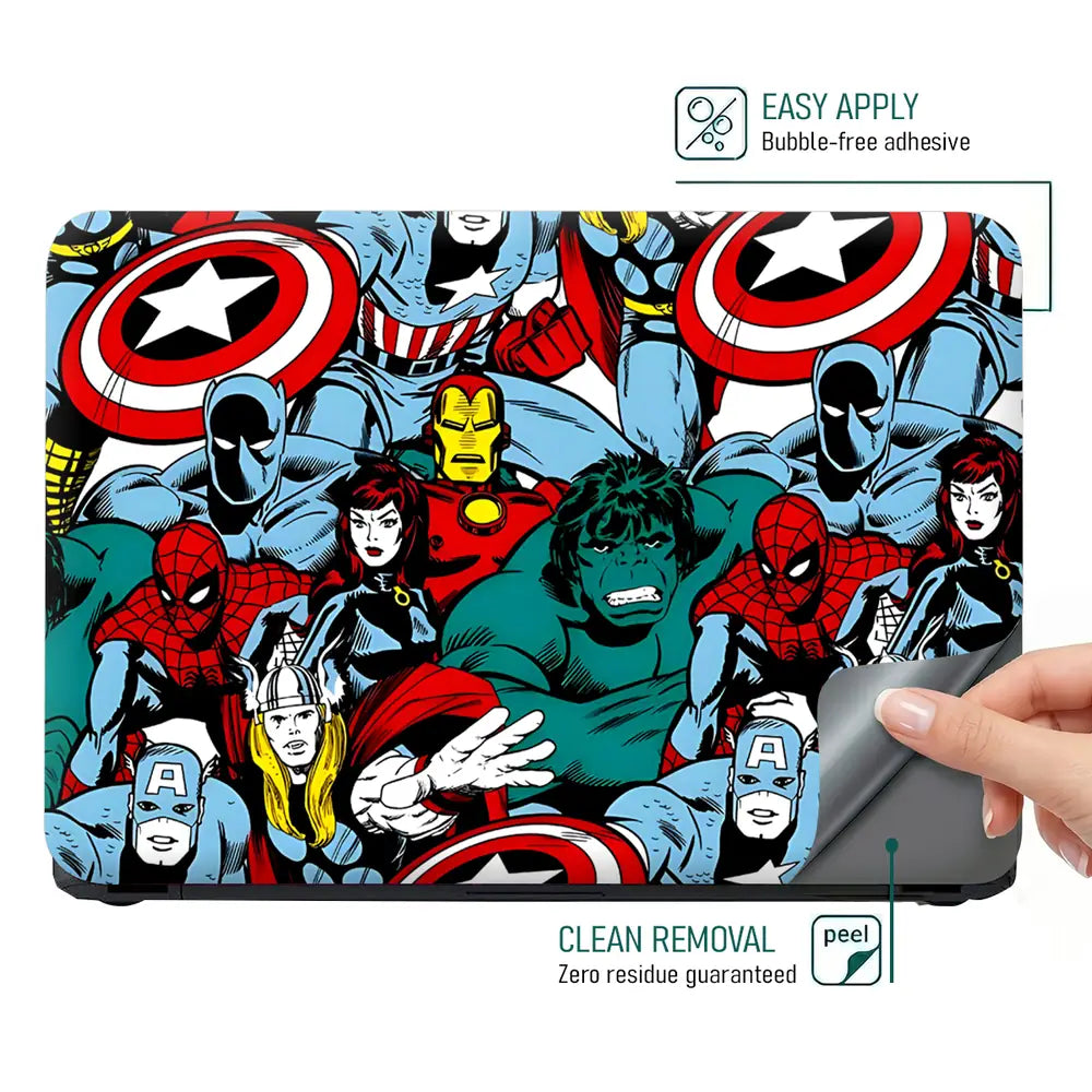 Marvel Team-up Heroes Laptop Skin - View 4