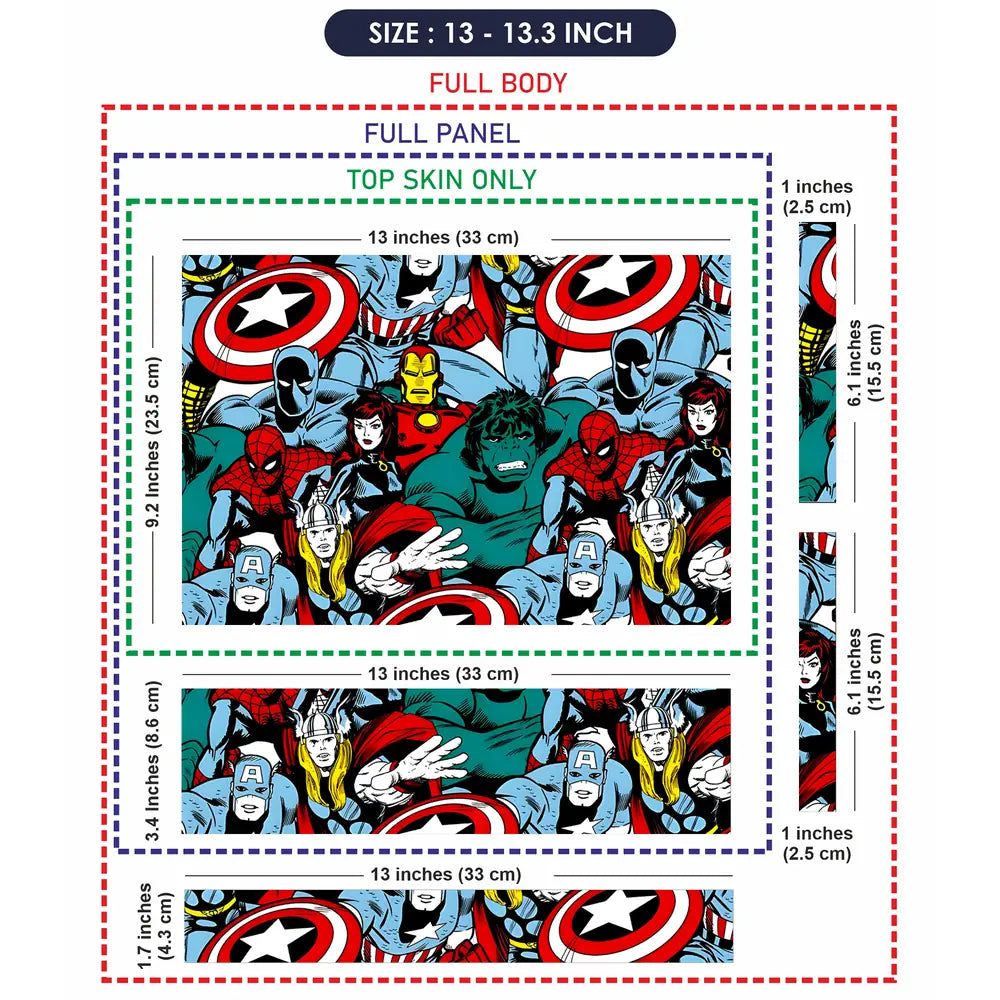 Marvel Team-up Heroes Laptop Skin - View 6