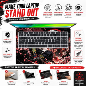 Masked Demon Slayer Under the Moon Laptop Skin - View 5