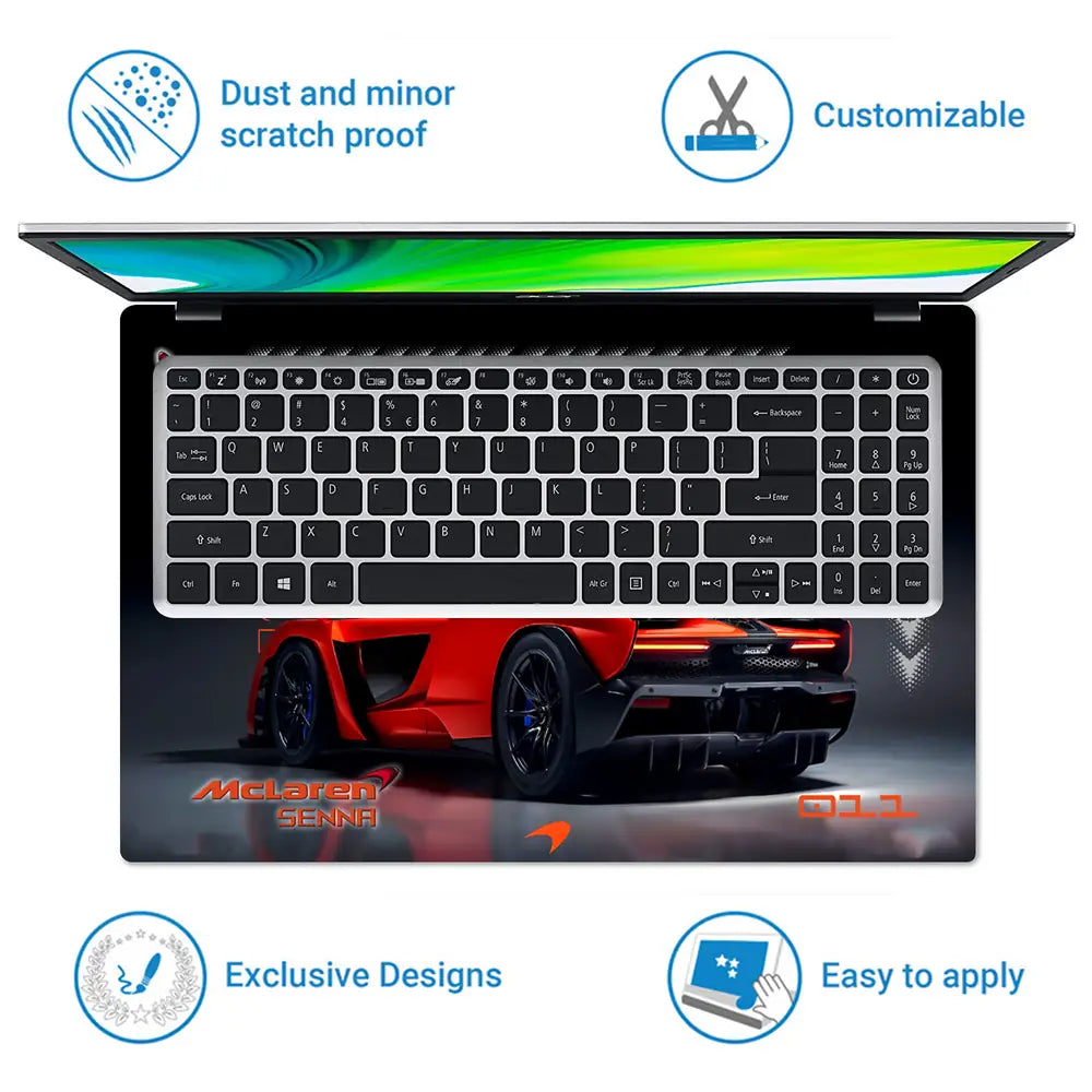 McLaren Senna Car Laptop Skin - View 5