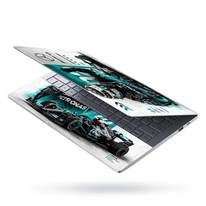 Mercedes AMG Hamilton 44 Poster Laptop Skin - View 3