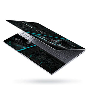 Mercedes AMG Petronas 44 Dark Grid Laptop Skin - View 3