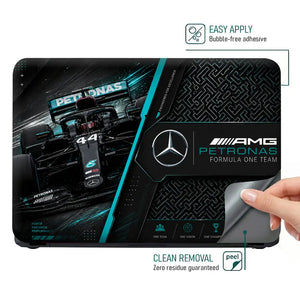 Mercedes AMG Petronas 44 Dark Grid Laptop Skin - View 4