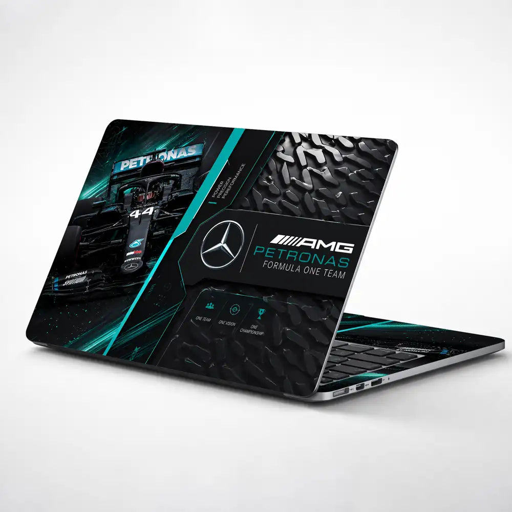 Mercedes AMG Petronas 44 Split Panel Laptop Skin - View 1