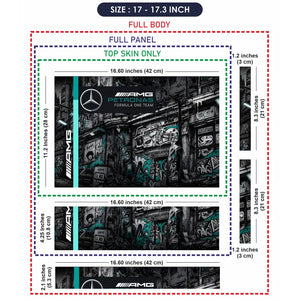 Mercedes AMG Petronas Graffiti City Laptop Skin - View 9