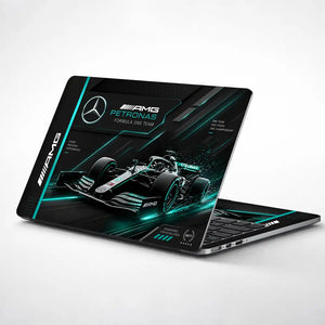 Mercedes AMG Petronas W11 Tech Dark Laptop Skin - View 1