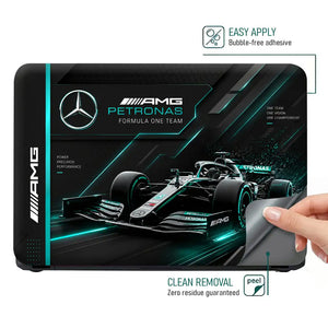 Mercedes AMG Petronas W11 Tech Dark Laptop Skin - View 4