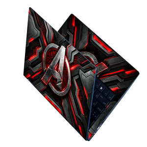 Metal A Emblem Red Armor Laptop Skin - View 2