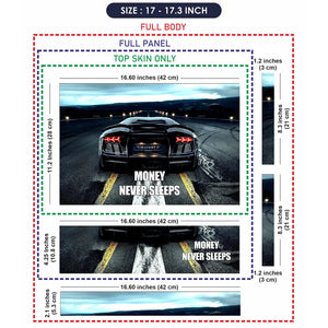 Money Never Sleeps Mansory Car Design Laptop Skin - View 9