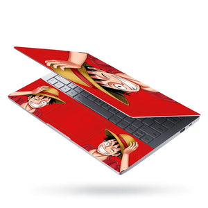 Monkey D Luffy Red Laptop Skin - View 3