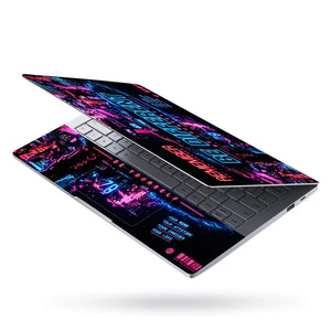 Motivation Be Different Neon Pink Laptop Skin - View 3