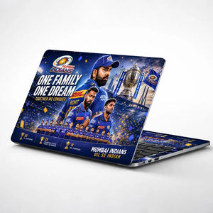 Mumbai Indians One Family Dream Laptop Skin - View 1