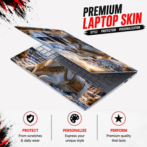 Nandi Lingam Snow Mountain Laptop Skin - View 3