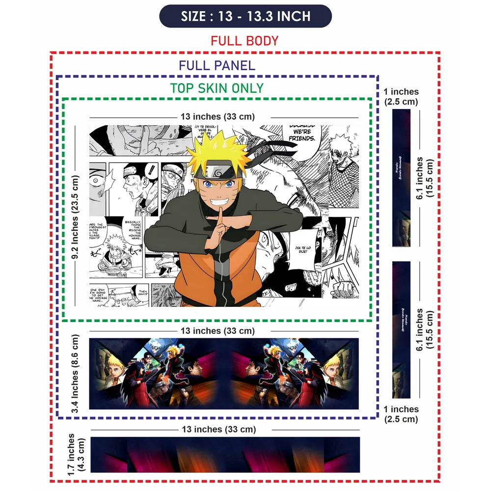 Naruto Comic Design Laptop Skin - View 6