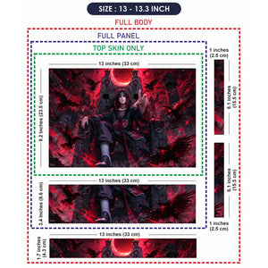 Naruto Itachi Blood Moon Throne Laptop Skin - View 6