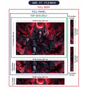 Naruto Itachi Blood Moon Throne Laptop Skin - View 9