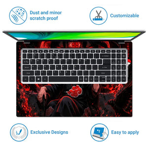 Naruto Itachi Red Moon Sharingan Laptop Skin - View 5