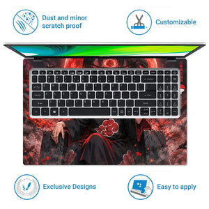 Naruto Itachi Red Throne Moon Laptop Skin - View 5