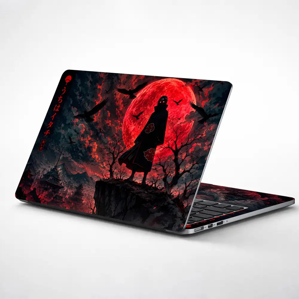 Naruto Itachi Silhouette Laptop Skin - View 1